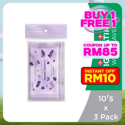 WATSONS Invigorating Wet Wipes Lavender 10SX3