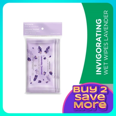 WATSONS Invigorating Wet Wipes Lavender 10SX3