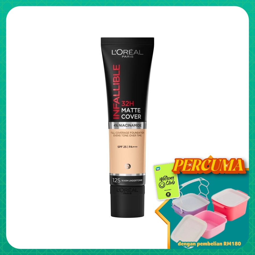 Infallible 32H Matte Cover Foundation 125