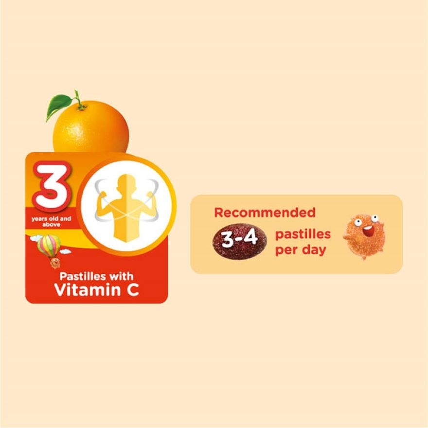 Vitamin C Pastilles Orange 50SX2 For Kids