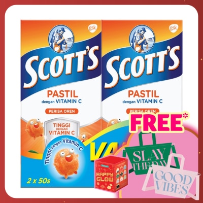 SCOTT'S Vitamin C Pastilles Orange 50SX2 For Kids