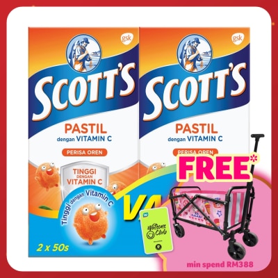 SCOTT'S Vitamin C Pastilles Orange 50SX2 For Kids
