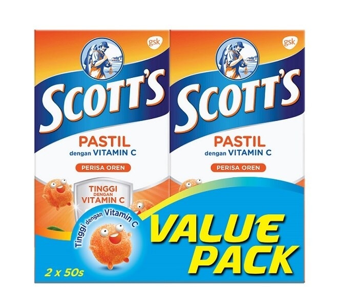 Vitamin C Pastilles Orange 50SX2 For Kids