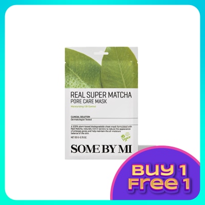 SOME BY MI Real Super Matcha Pore Care Mask 1s