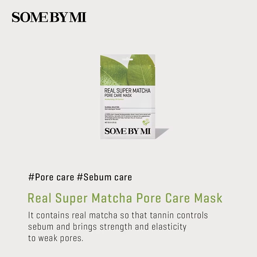 Real Super Matcha Pore Care Mask 1s