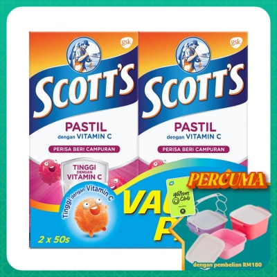 SCOTT'S - Vitamin C Pastilles Mixed Berries 50SX2 For Kids