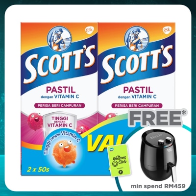 SCOTT'S Vitamin C Pastilles Mixed Berries 50SX2 For Kids
