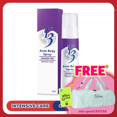 T3 Acne Body Spray 75ml