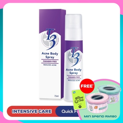 T3 Acne Body Spray 75ml