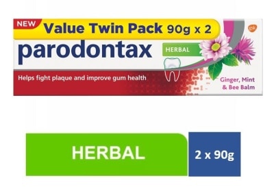 PARODONTAX Herbal Toothpaste 90G x 2