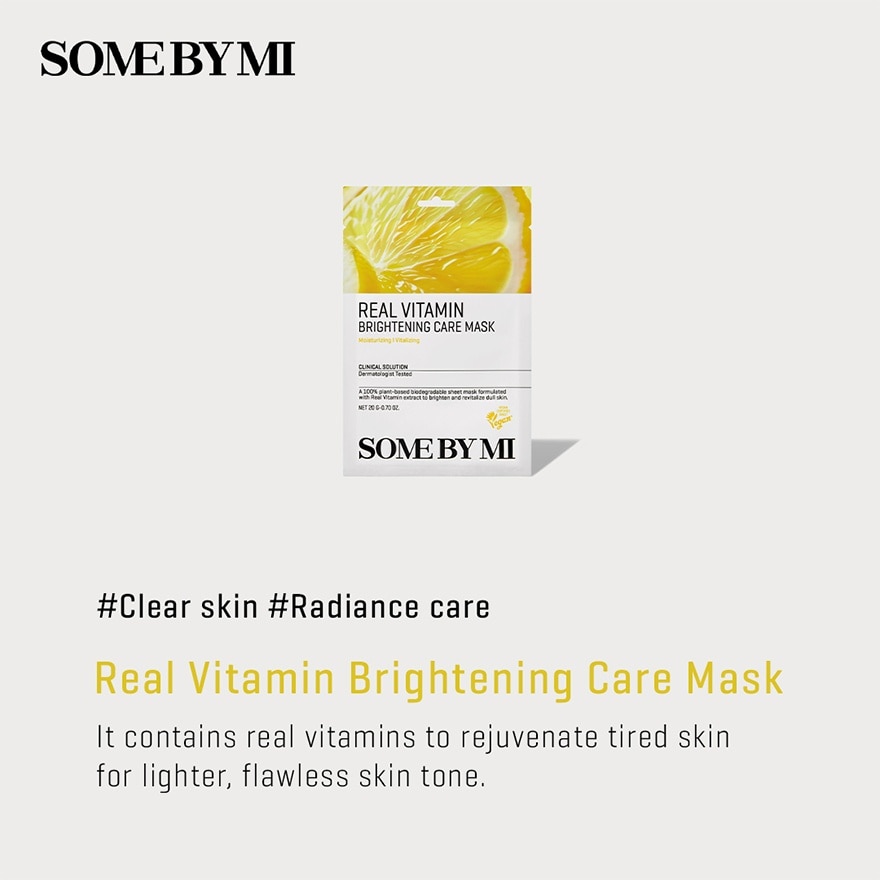 Real Vitamin Brightening Care Mask 1s