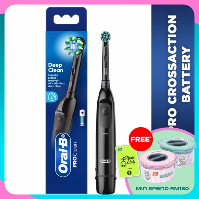 ORAL-B Pro Battery Toothbrush Cross Action Black