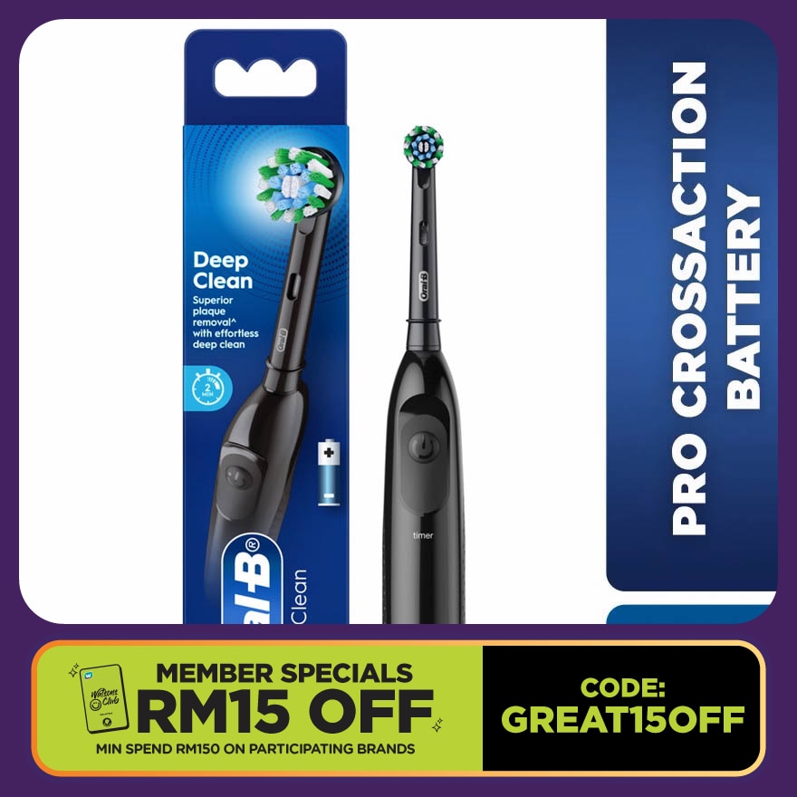 Pro Battery Toothbrush Cross Action Black
