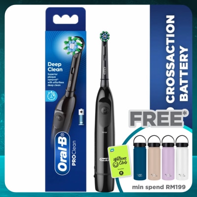 ORAL-B Pro Battery Toothbrush Cross Action Black