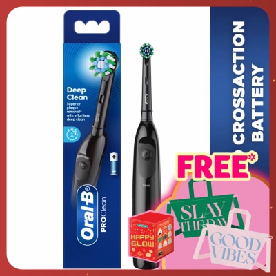 ORAL-B Pro Battery Toothbrush Cross Action Black