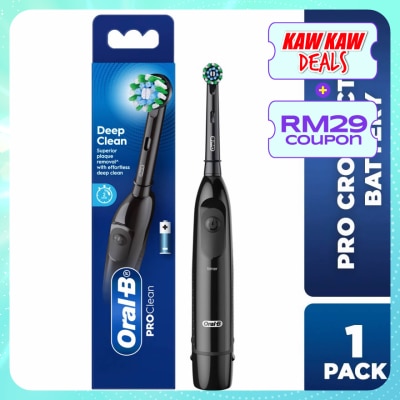 ORAL-B Pro Battery Toothbrush Cross Action Black
