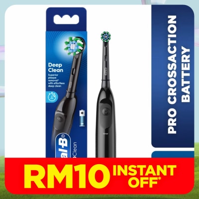 ORAL-B Pro Battery Toothbrush Cross Action Black