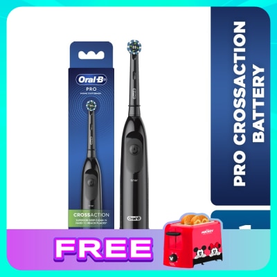 ORAL-B Pro Battery Toothbrush Cross Action Black