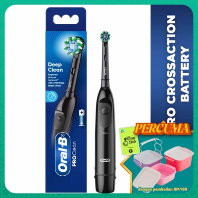 ORAL-B - Pro Battery Toothbrush Cross Action Black