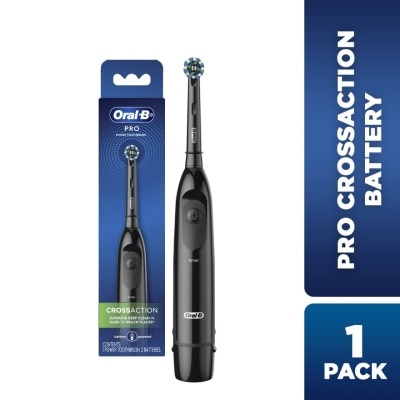 ORAL-B Pro Battery Toothbrush Cross Action Black