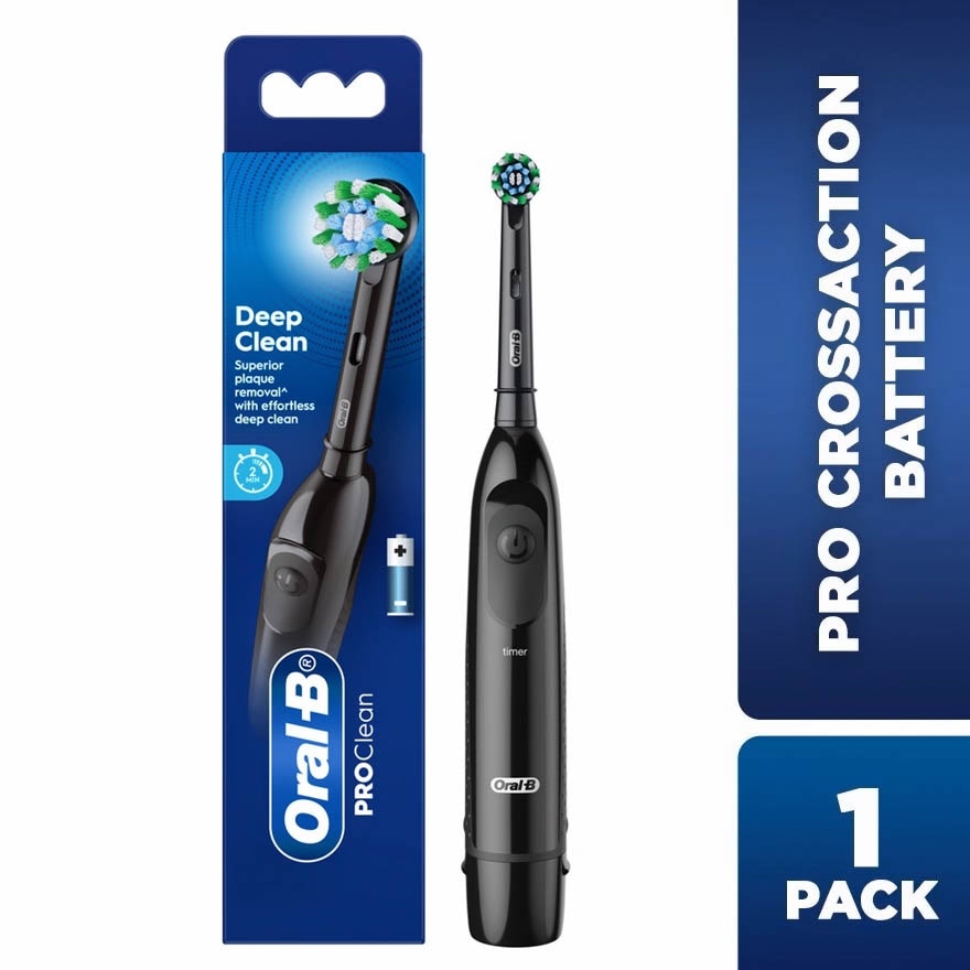 Pro Battery Toothbrush Cross Action Black
