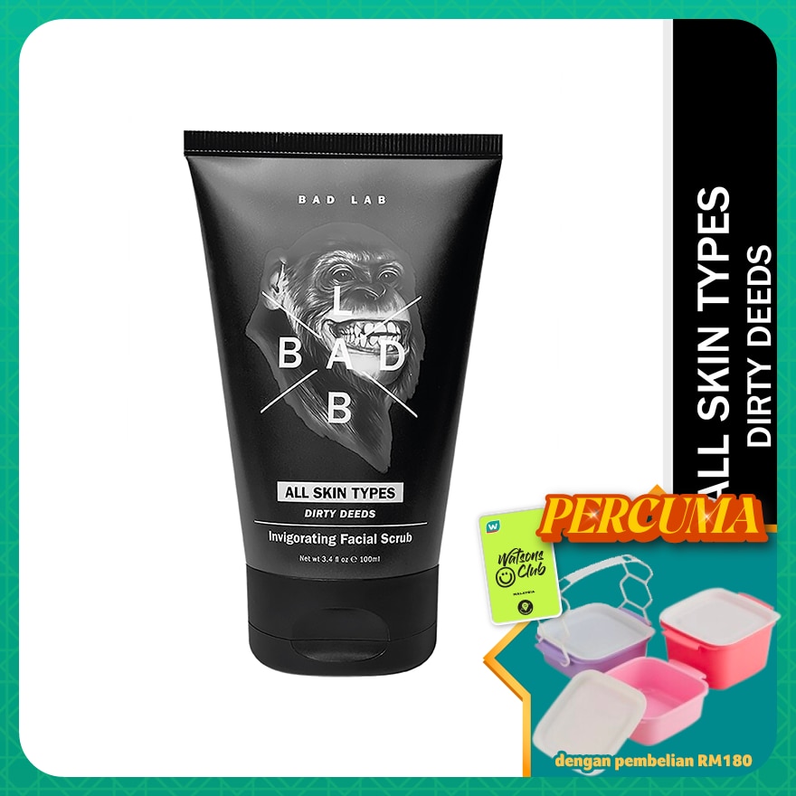 All Skin Types Dirty Deeds Invigorating Facial Scrub 100ml