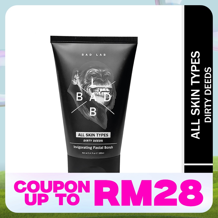 All Skin Types Dirty Deeds Invigorating Facial Scrub 100ml