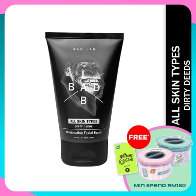 BAD LAB All Skin Types Dirty Deeds Invigorating Facial Scrub 100ml