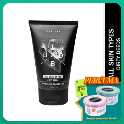 BAD LAB All Skin Types Dirty Deeds Invigorating Facial Scrub 100ml