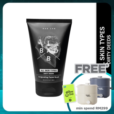BAD LAB All Skin Types Dirty Deeds Invigorating Facial Scrub 100ml