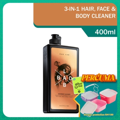 BAD LAB - Caveman Cleaner 3-in-1 Hair Face Body Shampoo 400ml