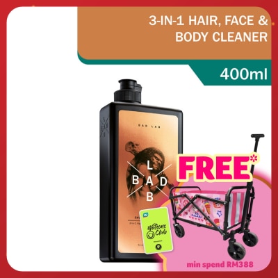 BAD LAB Caveman Cleaner 3-in-1 Hair Face Body Shampoo 400ml