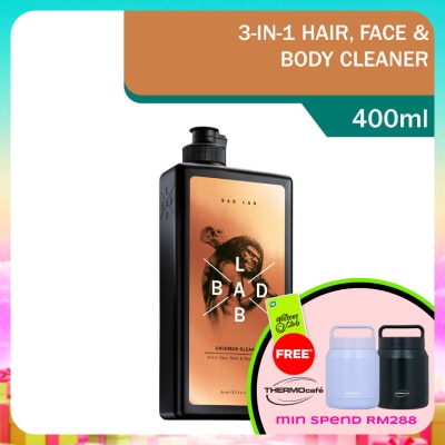 BAD LAB - Caveman Cleaner 3-in-1 Hair Face Body Shampoo 400ml