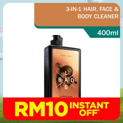 BAD LAB Caveman Cleaner 3-in-1 Hair Face Body Shampoo 400ml