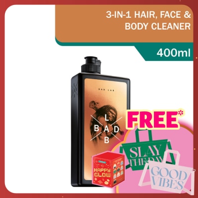 BAD LAB Caveman Cleaner 3-in-1 Hair Face Body Shampoo 400ml