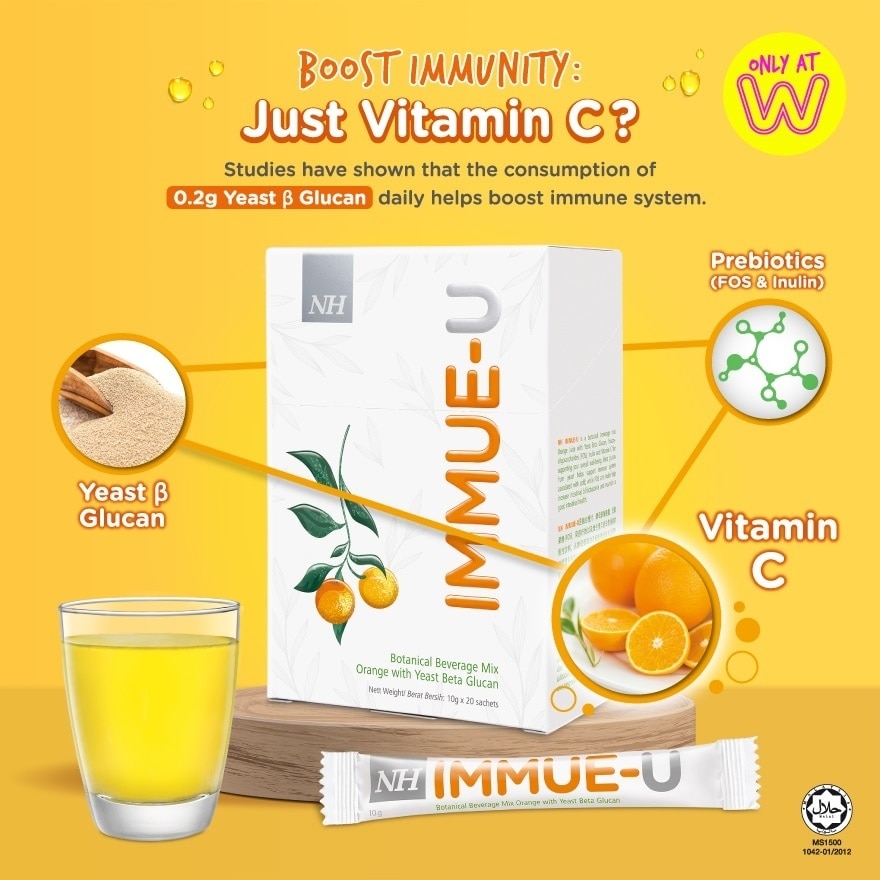 Immue-U With Yeast B-Glucan 10g X 20's