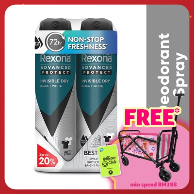 REXONA Men Invisible Dry Spray  2x135ml