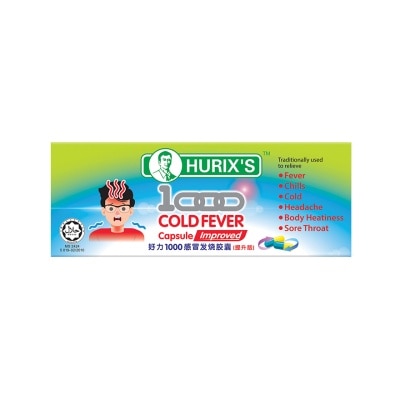 HURIX'S 1000 Cold Fever Capsule improved 6's