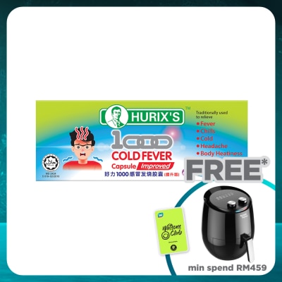 HURIX'S 1000 Cold Fever Capsule improved 6's