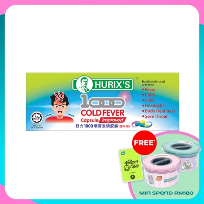 HURIX'S 1000 Cold Fever Capsule improved 6's