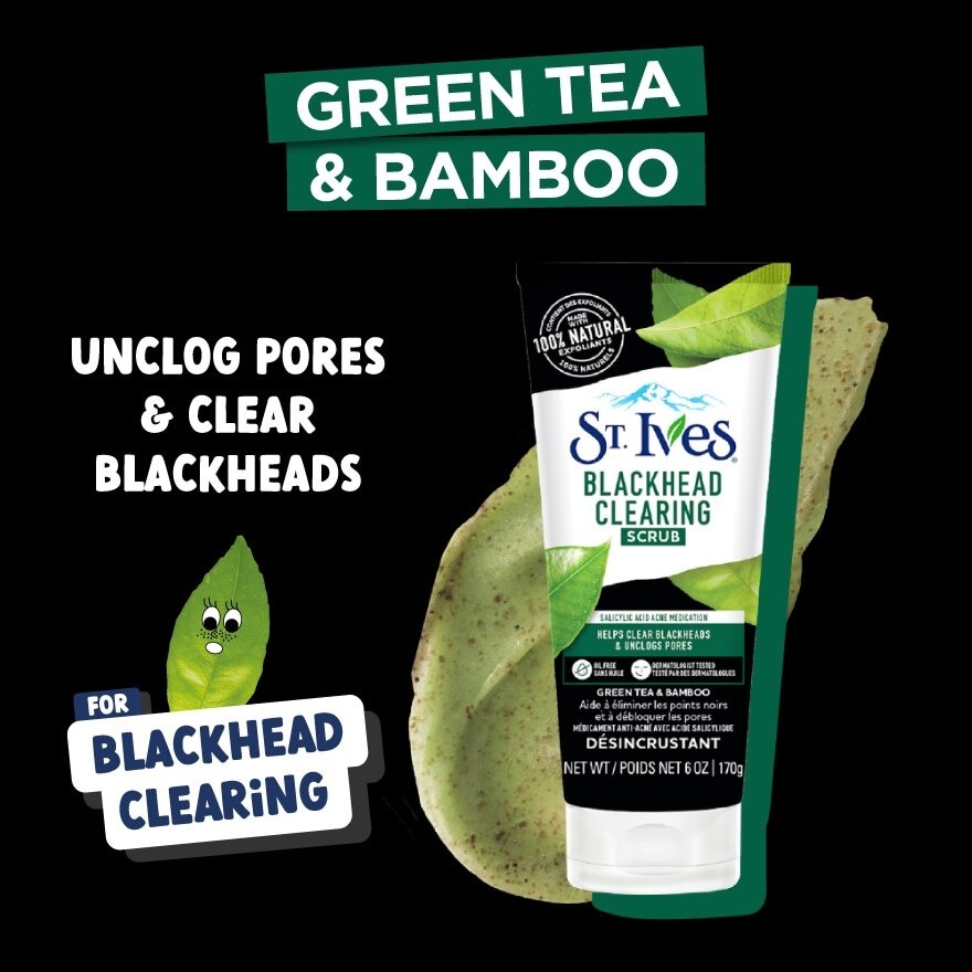 Blackhead Clearing Green Tea & Bamboo Scrub 170g