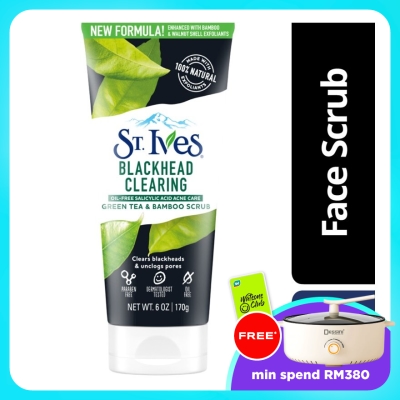 ST IVES - Blackhead Clearing Green Tea & Bamboo Scrub 170g image