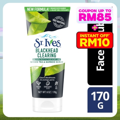 ST IVES Blackhead Clearing Green Tea & Bamboo Scrub 170g