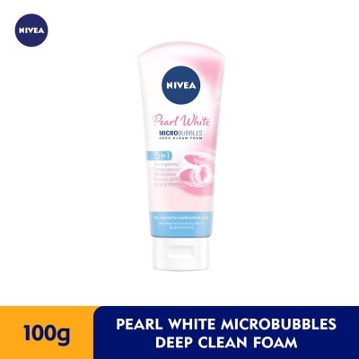 NIVEA Pearl White Microbubbles Deep Clean Foam 100g