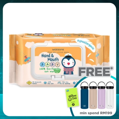 WATSONS Hand & Mouth Baby Soft Wipes 90's