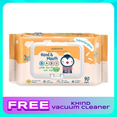 WATSONS Hand & Mouth Baby Soft Wipes 90's