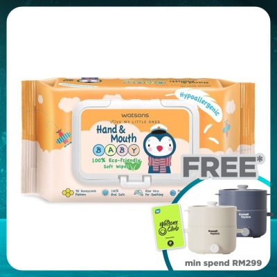 WATSONS Hand & Mouth Baby Soft Wipes 90's