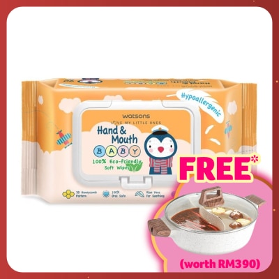 WATSONS Hand & Mouth Baby Soft Wipes 90's