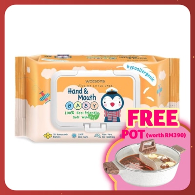 WATSONS Hand & Mouth Baby Soft Wipes 90's