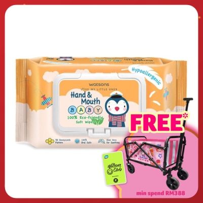 WATSONS Hand & Mouth Baby Soft Wipes 90's